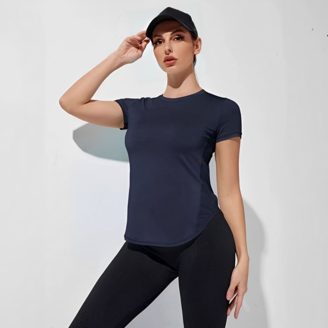 Camiseta Feminina Esportiva Respirável Side Hero, camiseta dry fit, camiseta esportiva, camiseta de corrida, camiseta de treinar, camiseta respirável, camiseta confortável, camiseta de treino