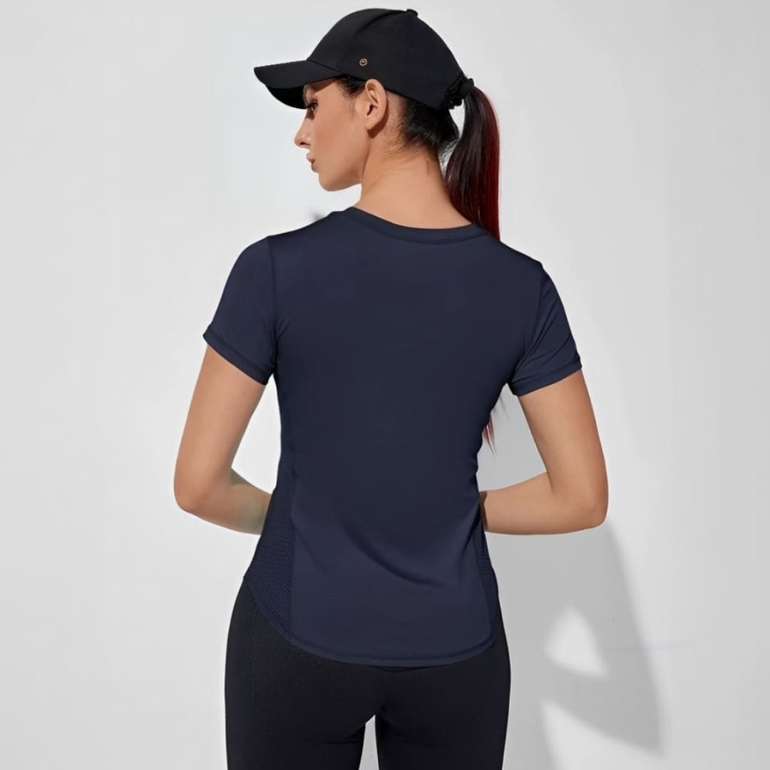 Camiseta Feminina Esportiva Respirável Side Hero, camiseta dry fit, camiseta esportiva, camiseta de corrida, camiseta de treinar, camiseta respirável, camiseta confortável, camiseta de treino