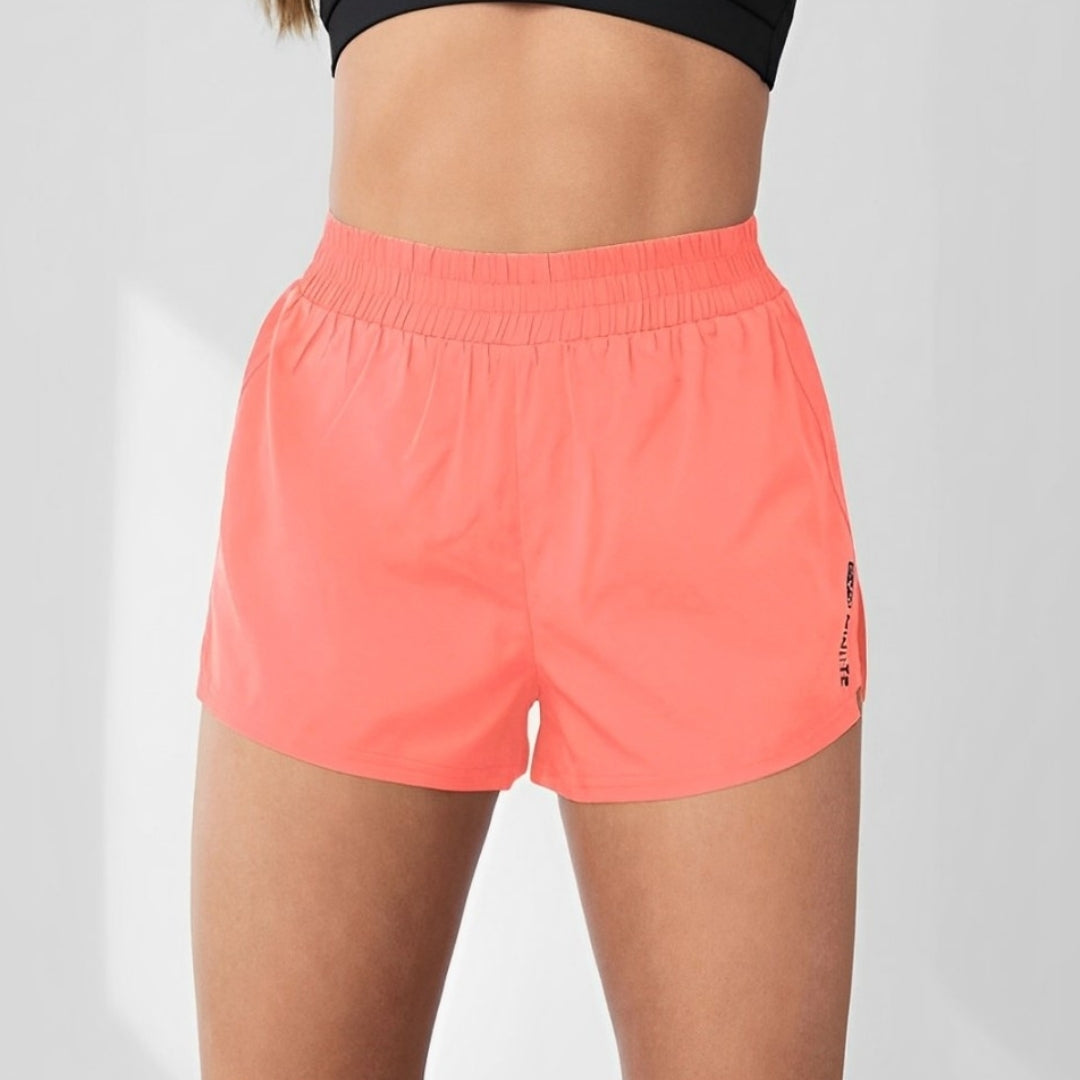 Short Feminino Fitness de Corrida Esportivo Sharp, Short esportivo, Short de academia, Short de treinar, Short levanta bumbum, Short de alta elasticidade, Short confortável, Short colado, Short em cintura alta, Short de corrida, short com forro, short forrado, short feminino com aquecedor, short para baixar o pace, short de correr