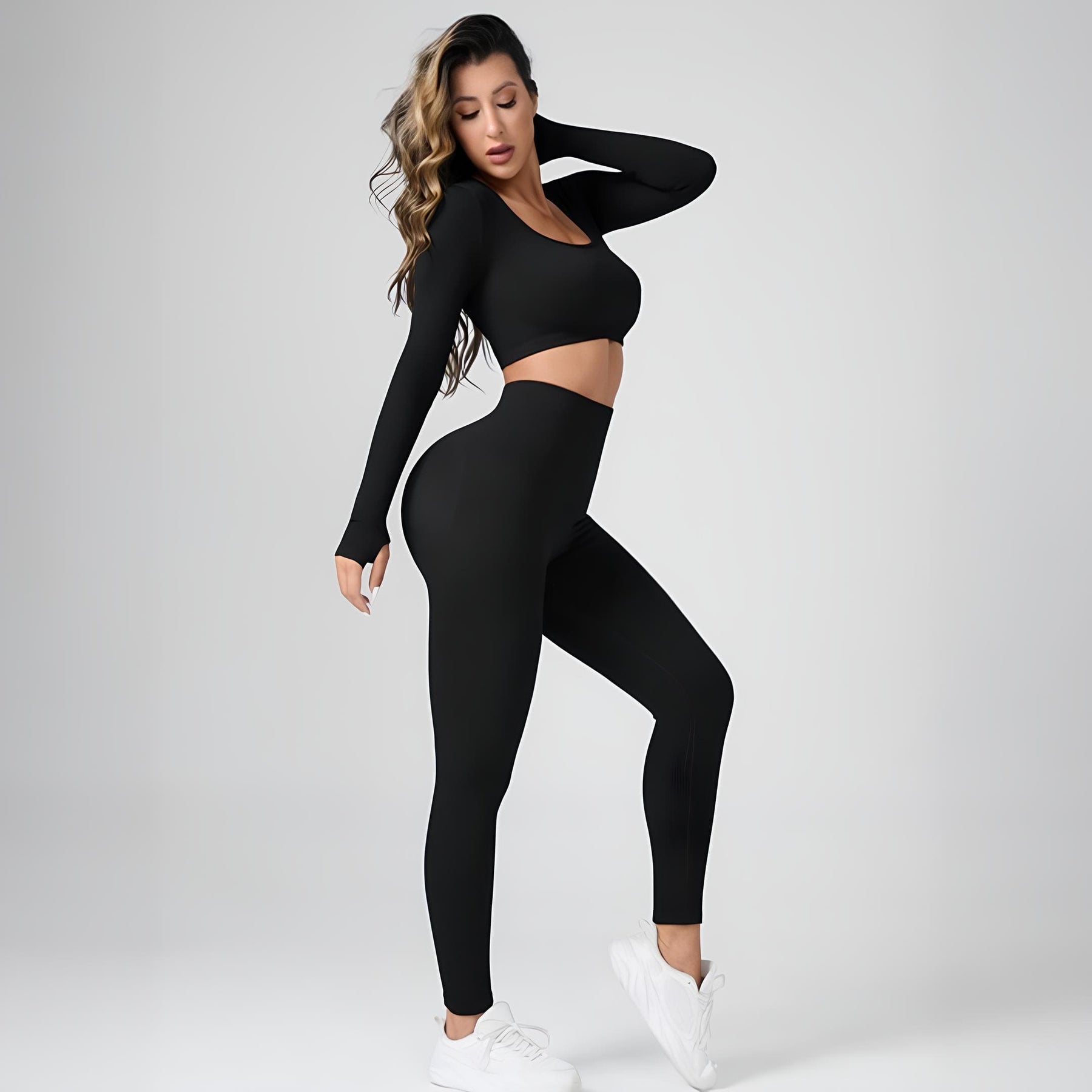 Conjunto Feminino Fitness Com Controle De Barriga Workout