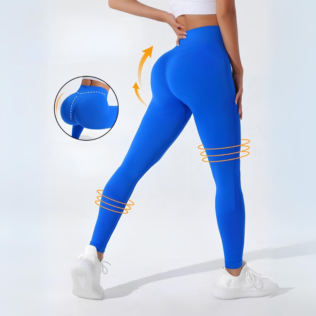 Calça Legging Sem Costura e Faixa Larga de Alongamento Model