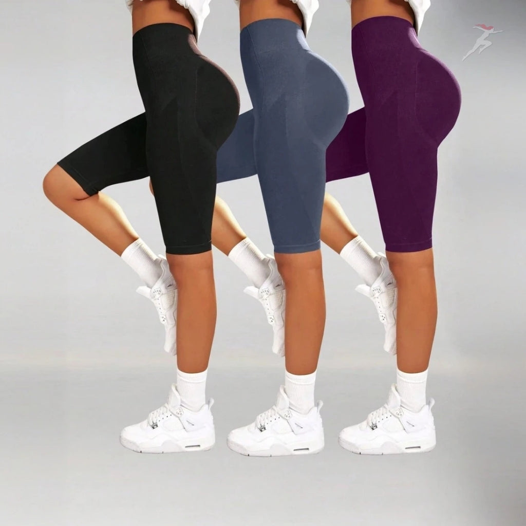 Bella Body, Kit 3 Bermudas Femininas Esportivas Leaf Pro, kit de shorts feminino, conjunto de shorts, Short esportivo, Short de academia, Short de treinar, Short levanta bumbum, Short de alta elasticidade, Short confortável, Short colado, Short em cintura alta, Short de corrida, short com forro, short forrado, short feminino com aquecedor, short para baixar o pace, short de correr, bellabody, bellabody.com.br