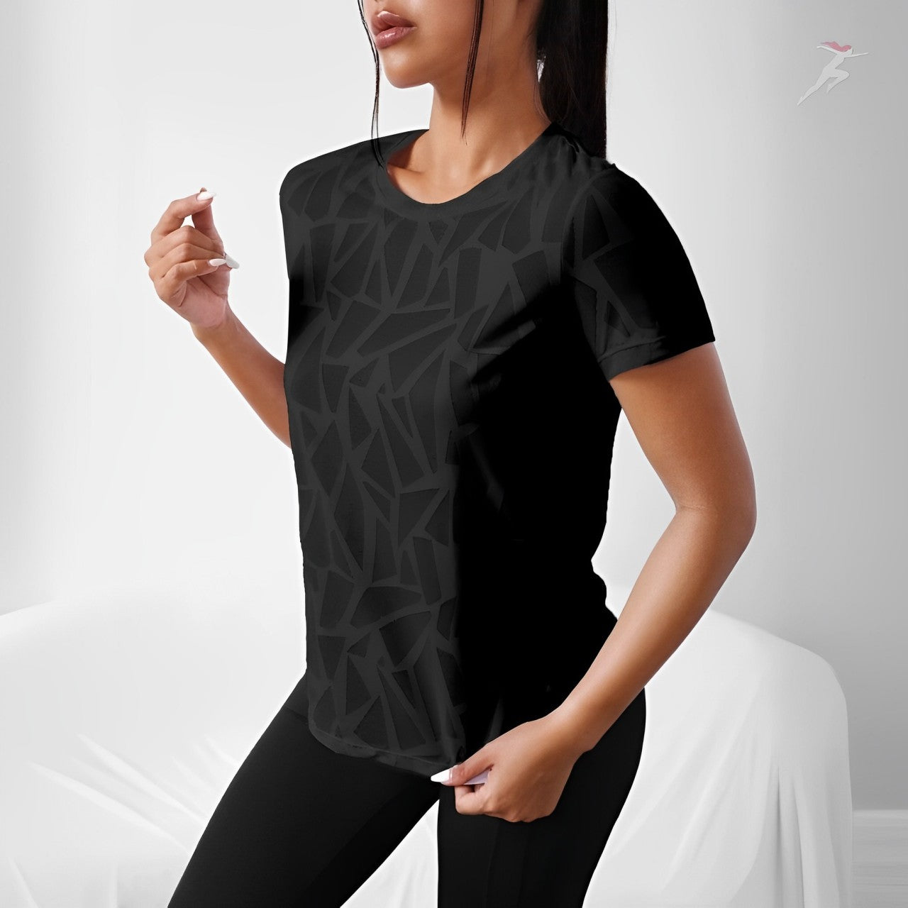 Bella Body, Kit 3 Camisetas Femininas Dry Fit Geometrics, camiseta dry fit, camiseta esportiva, camiseta de corrida, camiseta de treino, camiseta, camiseta confortável, camiseta de treino, kit de camisetas feminina, kit de roupas esportivas, conjunto de camisetas, kit de camisetas em promoção, bellabody, bellabody.com.br