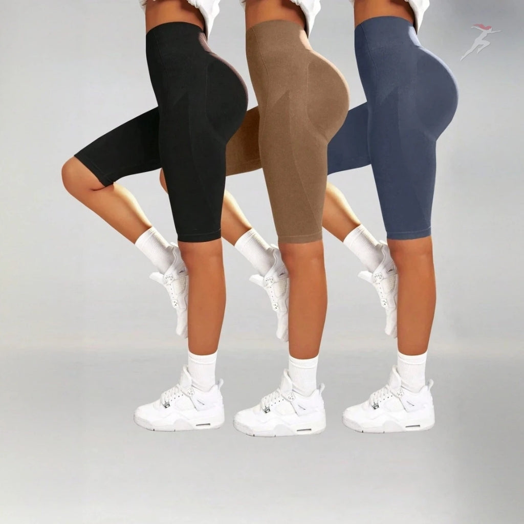 Bella Body, Kit 3 Bermudas Femininas Esportivas Leaf Pro, kit de shorts feminino, conjunto de shorts, Short esportivo, Short de academia, Short de treinar, Short levanta bumbum, Short de alta elasticidade, Short confortável, Short colado, Short em cintura alta, Short de corrida, short com forro, short forrado, short feminino com aquecedor, short para baixar o pace, short de correr, bellabody, bellabody.com.br