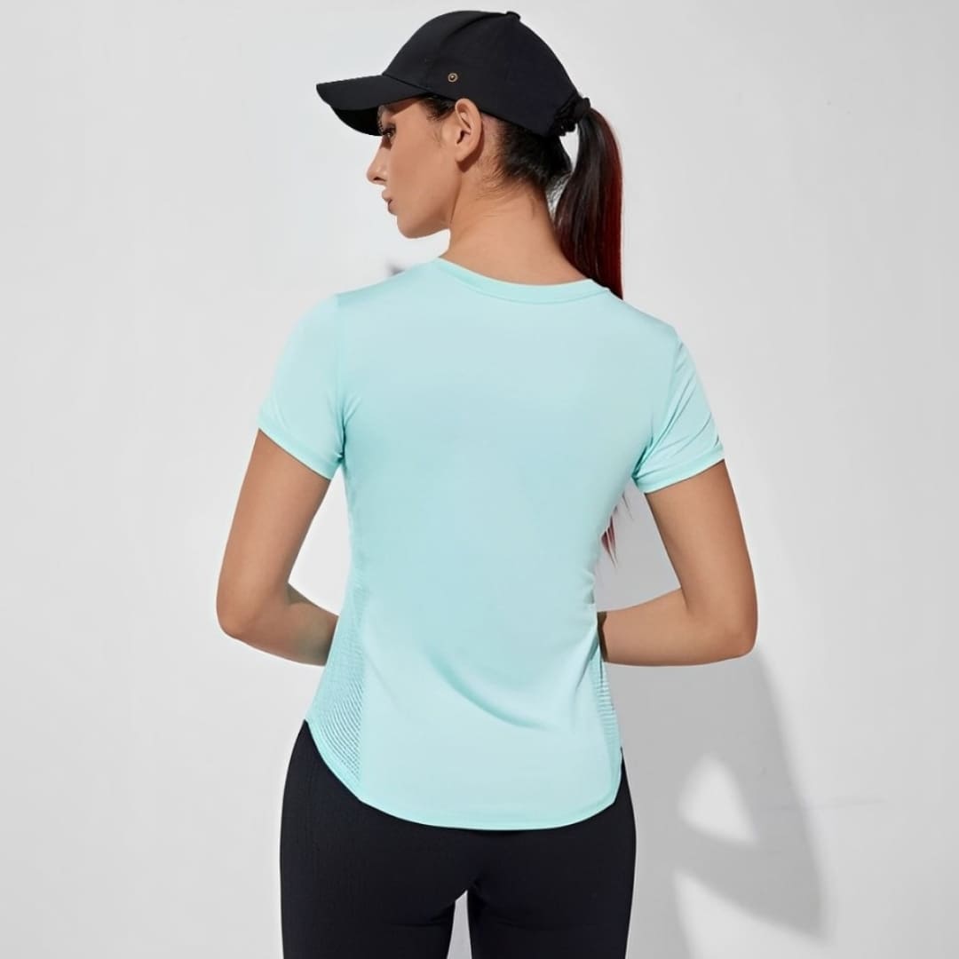 Camiseta Feminina Esportiva Respirável Side Hero, camiseta dry fit, camiseta esportiva, camiseta de corrida, camiseta de treinar, camiseta respirável, camiseta confortável, camiseta de treino