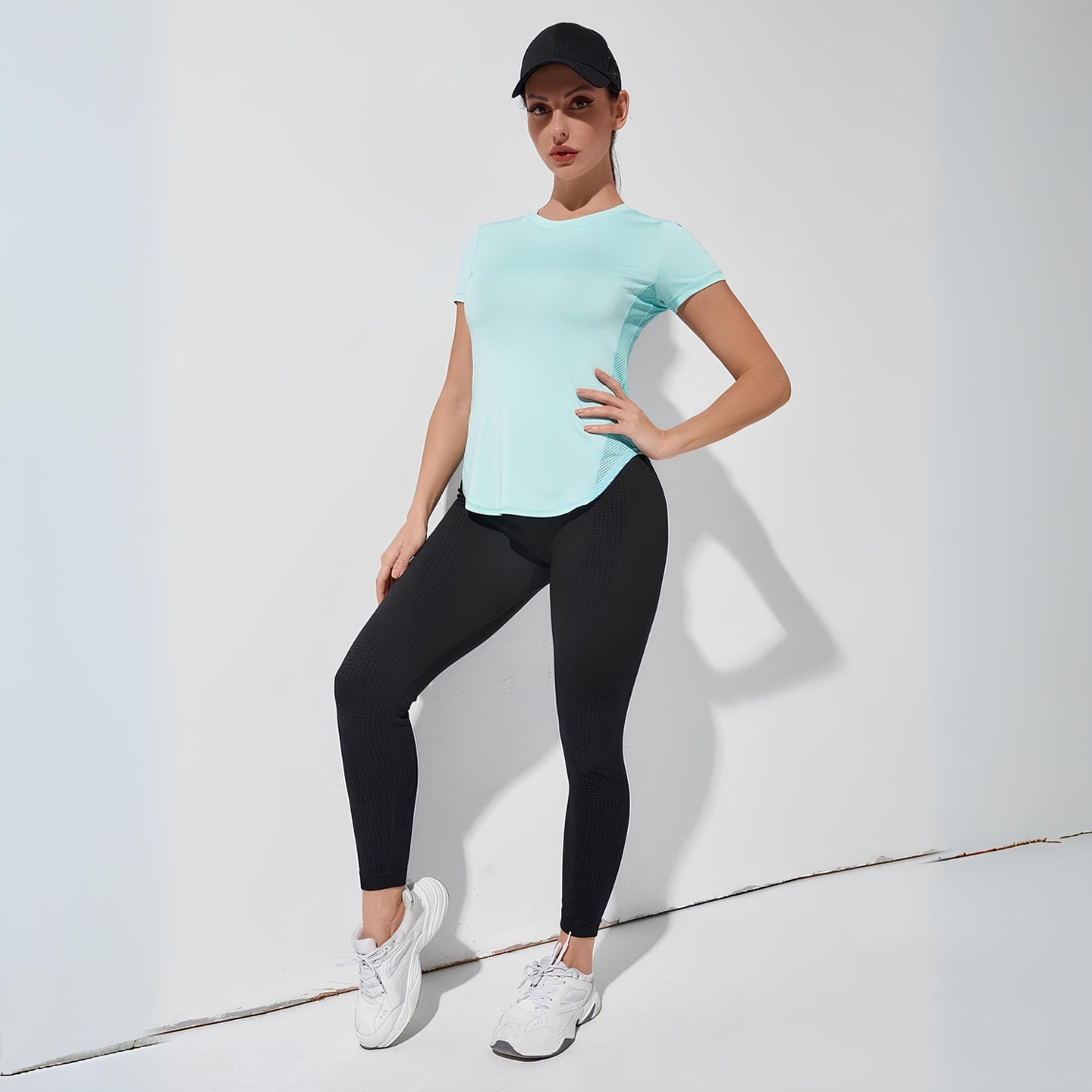 Camiseta Feminina Esportiva Respirável Side Hero
