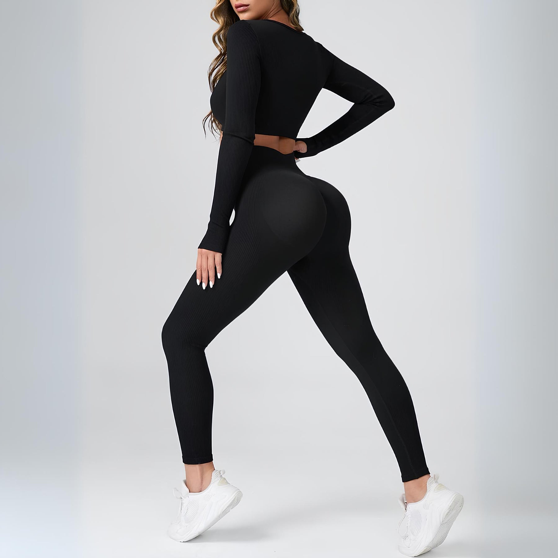 Conjunto Feminino Fitness Com Controle De Barriga Workout