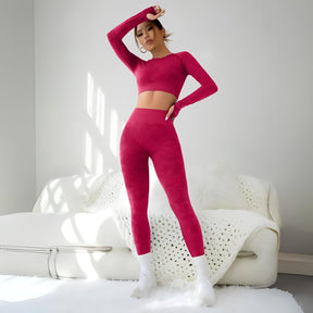 Conjunto Esportivo De Alta Elasticidade Furos Holes