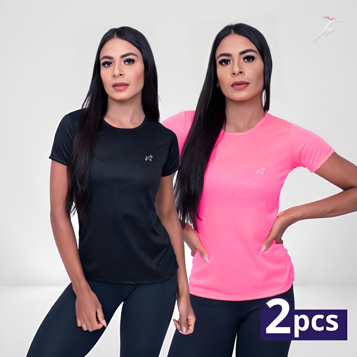 Bella Body, Kit 2 Camisetas Femininas Dry Fit Parvory, camiseta dry fit, camiseta esportiva, camiseta de corrida, camiseta de treinar, camiseta, camiseta confortável, camiseta de treino, kit de camisetas feminina, kite de roupas esportivas, conjunto de camisetas, kit de camisetas em promoção, bellabody, bellabody.com.br