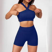 Conjunto Esportivo Top e Short Minor Fit, conjunto feminino para academia, conjunto top e short, roupa para treinar, conjunto de treino, conjunto esportivo confortável, short de academia, short + top, top feminino, top de treinar, top de academia
