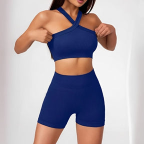 Conjunto Esportivo Top e Short Minor Fit, conjunto feminino para academia, conjunto top e short, roupa para treinar, conjunto de treino, conjunto esportivo confortável, short de academia, short + top, top feminino, top de treinar, top de academia