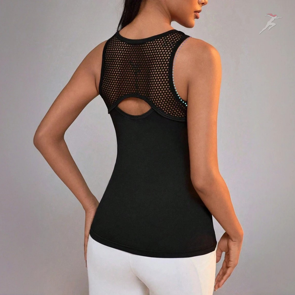 Regata Feminina Esportiva Iconic, regata fitness, BellaBody, Bella Body, regata esportiva, regata confort, regata de treino, camiseta regata feminina para academia, regata de tecido confortável, regata costas nuas, regata em promoção. bellabody.com.br