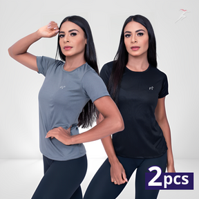 Bella Body, Kit 2 Camisetas Femininas Dry Fit Parvory, camiseta dry fit, camiseta esportiva, camiseta de corrida, camiseta de treinar, camiseta, camiseta confortável, camiseta de treino, kit de camisetas feminina, kite de roupas esportivas, conjunto de camisetas, kit de camisetas em promoção, bellabody, bellabody.com.br