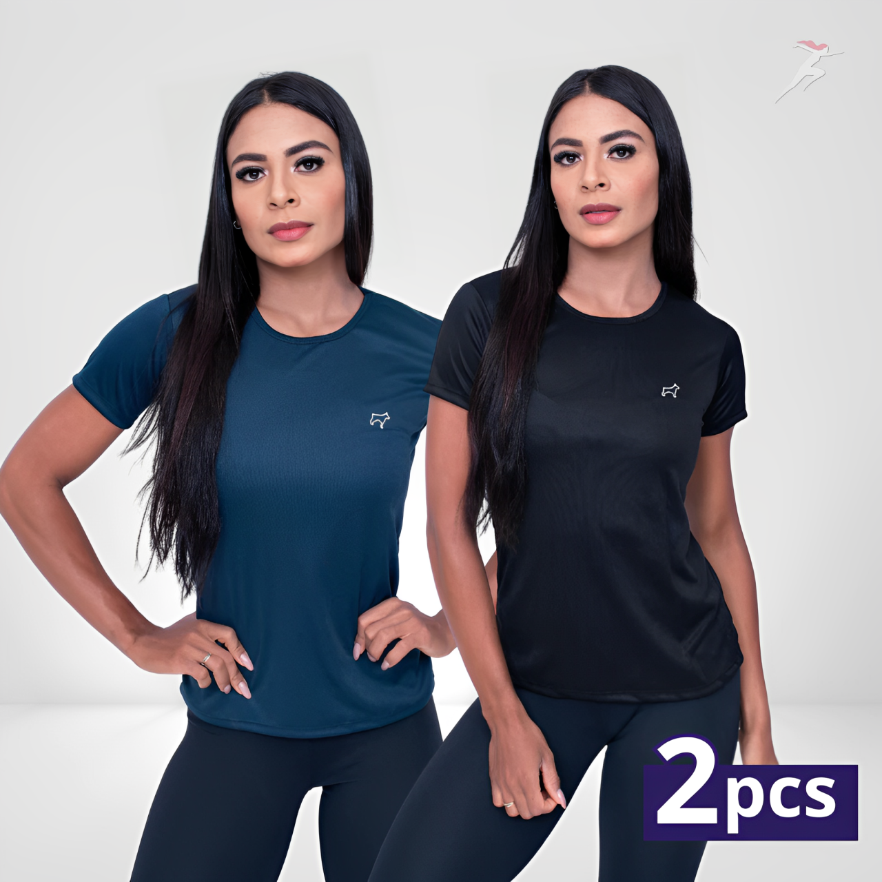 Bella Body, Kit 2 Camisetas Femininas Dry Fit Parvory, camiseta dry fit, camiseta esportiva, camiseta de corrida, camiseta de treinar, camiseta, camiseta confortável, camiseta de treino, kit de camisetas feminina, kite de roupas esportivas, conjunto de camisetas, kit de camisetas em promoção, bellabody, bellabody.com.br