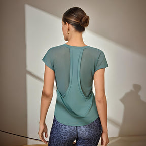 Camiseta Feminina Fitness Respirável Slim Pro