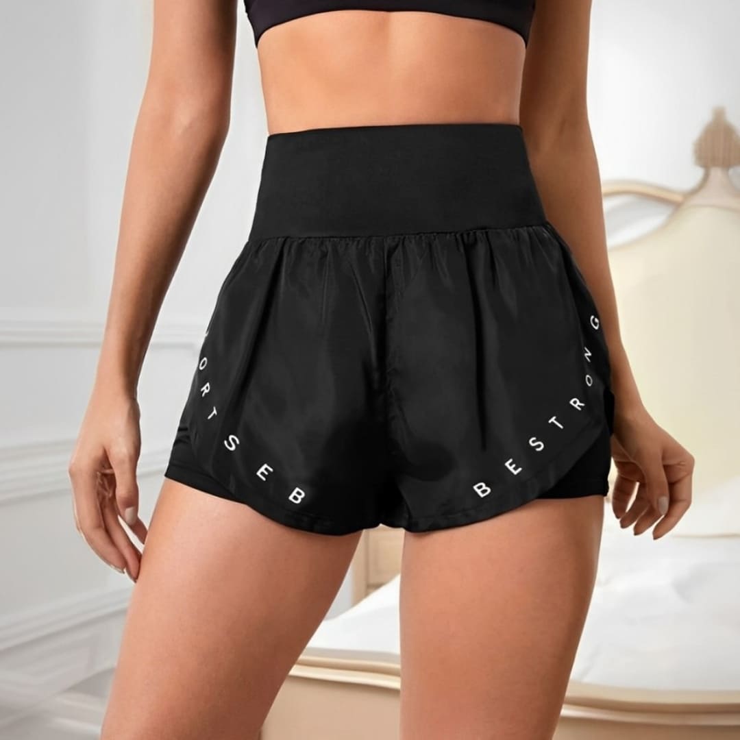 Short Feminino Esportivo Run Best Stronger, Short esportivo, Short de academia, Short de treinar, Short confortável, Short em cintura alta, Short de corrida, short com forro, short forrado, short feminino com aquecedor, short para baixar o pace, short de correr