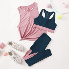 BellaBody, Conjunto Feminino Esportivo 3 peças Princess, conjunto feminino para academia, conjunto top e legging, roupa para treinar, conjunto de treino, conjunto esportivo confortável, legging + top, top feminino, top de treinar, top de academia, conjunto feminino para corrida, conjunto para corrida de rua, roupa para corrida, roupa para diminuir o pace, bellabody, bellabody.com.br