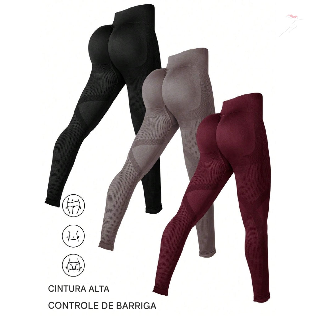 Bella Body, Kit 3 Calças Leggings Femininas Atlantic, kit de calças, conjunto de roupas, roupas de academia em promoção, kit de roupas fitness, kit de calças de academia, Calça legging esportiva, calça de academia, calça de treinar, calça levanta bumbum, calça de alta elasticidade, calça confortável, calça legging colada, calça legging em alta, calça legging, bellabody, bellabody.com.br