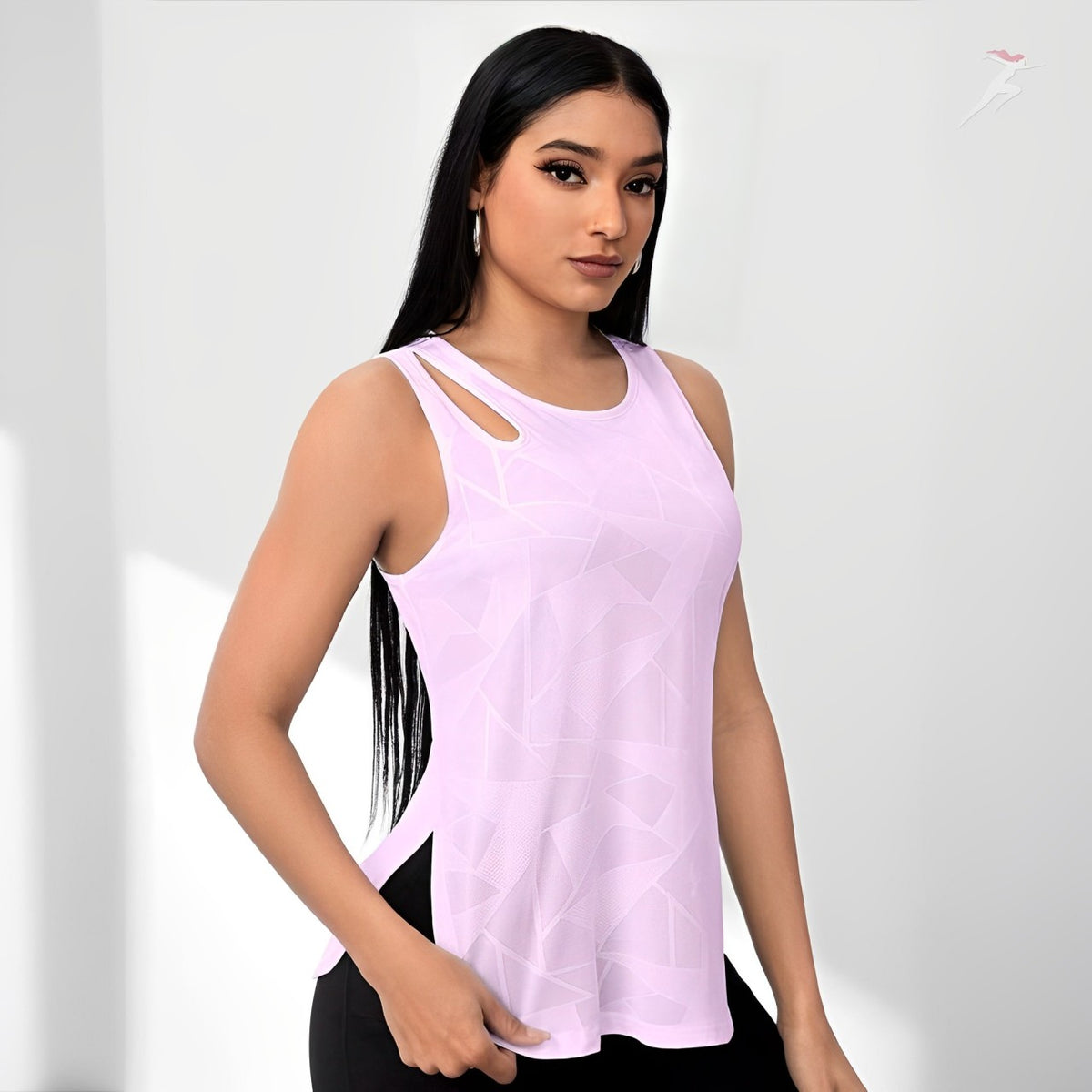 Regata Esportiva Feminina Long Bots, regata fitness, BellaBody, Bella Body, regata esportiva, regata confort, regata de treino, camiseta regata feminina para academia, regata de tecido confortável, regata costas nuas, regata em promoção. bellabody.com.br