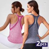 Bella Body, Kit 2 Regatas Femininas Confort Dust, regata estilo nadador feminina, kit de regatas feminina, kite de oupas esportivas, conjunto de regatas, kit de regatas em promoção, regata fitness, regata esportiva, regata confort, regata de treino, camiseta regata feminina para academia, regata de tecido confortável, regata com costas nuas, bellabody, bellabody.com.br