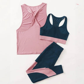 BellaBody, Conjunto Feminino Esportivo 3 peças Princess, conjunto feminino para academia, conjunto top e legging, roupa para treinar, conjunto de treino, conjunto esportivo confortável, legging + top, top feminino, top de treinar, top de academia, conjunto feminino para corrida, conjunto para corrida de rua, roupa para corrida, roupa para diminuir o pace, bellabody, bellabody.com.br
