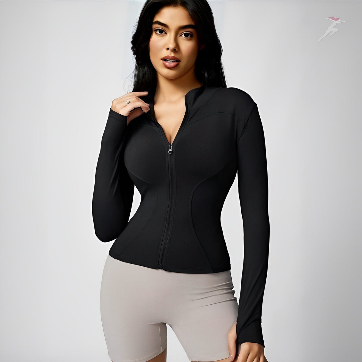 Bella Body, Jaqueta Feminina Esportiva Compress Firewell, jaqueta compressiva feminina, jaqueta em alta, jaqueta leve, jaqueta com fechamento de zíper, jaqueta esportiva, jaqueta de corrida feminina, jaqueta de academia, jaqueta de treinar, jaqueta esportiva em promoção, bela body, bellabody.com.br