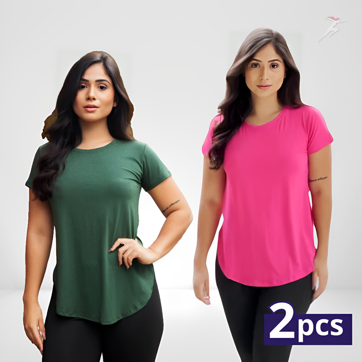 Bella Body, Kit 2 Camisetas Oversized Esportivas Foggy, camiseta dry fit, camiseta esportiva, camiseta de corrida, camiseta de treinar, camiseta, camiseta confortável, camiseta de treino, kit de camisetas feminina, kite de roupas esportivas, conjunto de camisetas, kit de camisetas em promoção, bellabody, bellabody.com.br