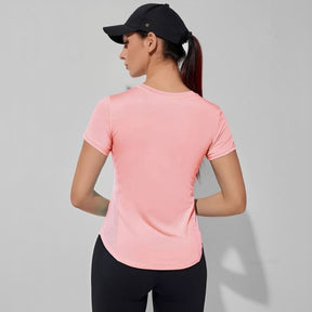 Camiseta Feminina Esportiva Respirável Side Hero, camiseta dry fit, camiseta esportiva, camiseta de corrida, camiseta de treinar, camiseta respirável, camiseta confortável, camiseta de treino