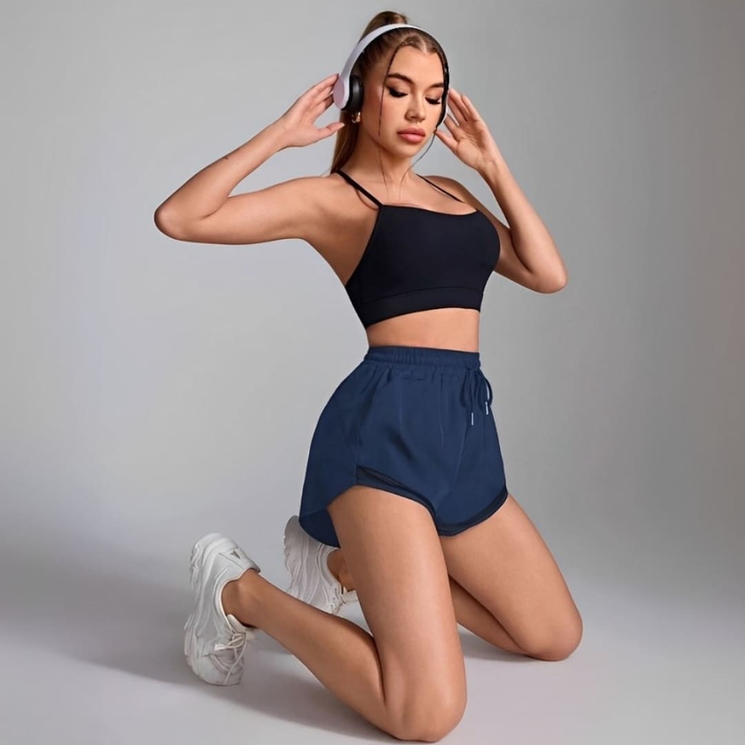 Short Esportivo Feminino Run Fit, Short esportivo, Short de academia, Short de treinar, Short levanta bumbum, Short de alta elasticidade, Short confortável, Short colado, Short em cintura alta, Short de corrida, short com forro, short forrado, short feminino com aquecedor, short para baixar o pace, short de correr