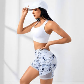 Short Feminino Fitness Respirável Just, Short esportivo, Short de academia, Short de treinar, Short levanta bumbum, Short de alta elasticidade, Short confortável, Short colado, Short em cintura alta, Short  