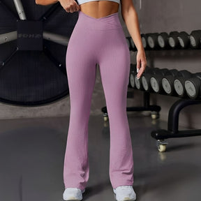 Calça Boca de Sino Esportiva High, Calça legging esportiva, calça de academia, calça de treinar, calça levanta bumbum, calça de alta elasticidade, calça confortável, calça boca de sino