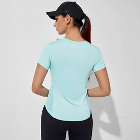 Camiseta Feminina Esportiva Respirável Side Hero, camiseta dry fit, camiseta esportiva, camiseta de corrida, camiseta de treinar, camiseta respirável, camiseta confortável, camiseta de treino