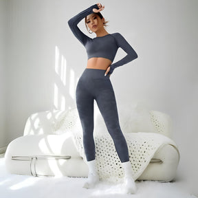 Conjunto Esportivo De Alta Elasticidade Furos Holes