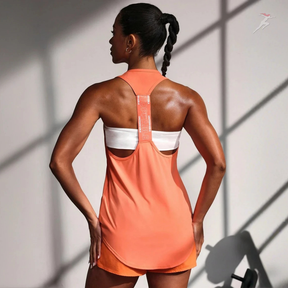 Regata Feminina Esportiva Untoppable, regata fitness, BellaBody, Bella Body, regata esportiva, regata confort, regata de treino, camiseta regata feminina para academia, regata de tecido confortável, regata costas nuas, regata em promoção. bellabody.com.br