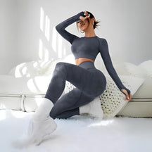 Conjunto Esportivo De Alta Elasticidade Furos Holes