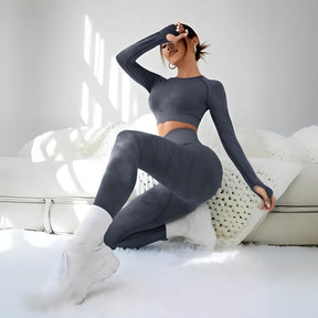Conjunto Esportivo De Alta Elasticidade Furos Holes