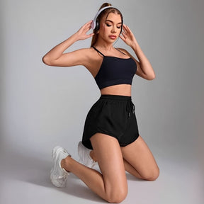 Short Esportivo Feminino Run Fit, Short esportivo, Short de academia, Short de treinar, Short levanta bumbum, Short de alta elasticidade, Short confortável, Short colado, Short em cintura alta, Short de corrida, short com forro, short forrado, short feminino com aquecedor, short para baixar o pace, short de correr