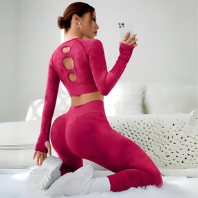 Conjunto Esportivo De Alta Elasticidade Furos Holes