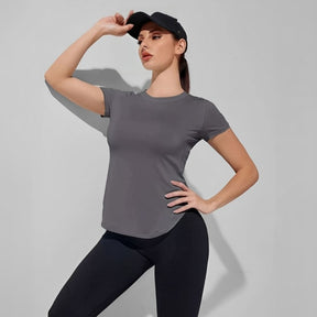 Camiseta Feminina Esportiva Respirável Side Hero, camiseta dry fit, camiseta esportiva, camiseta de corrida, camiseta de treinar, camiseta respirável, camiseta confortável, camiseta de treino